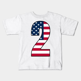 Number 2 Star Spangled Banner Kids T-Shirt